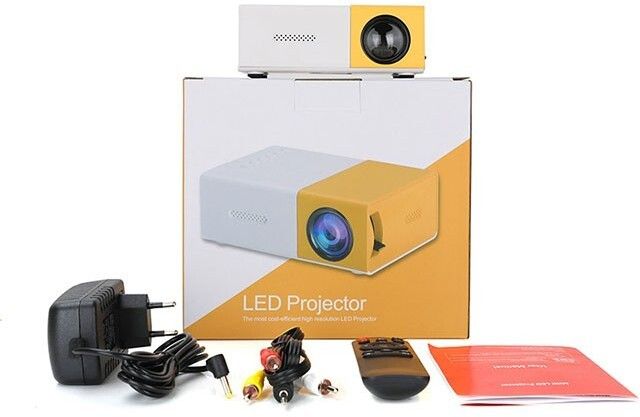 Wifton Entertainment 400LM LED Projector with Remote Controller 400 lm LED Corded & Cordless Mobiles Portable Projector-image-45