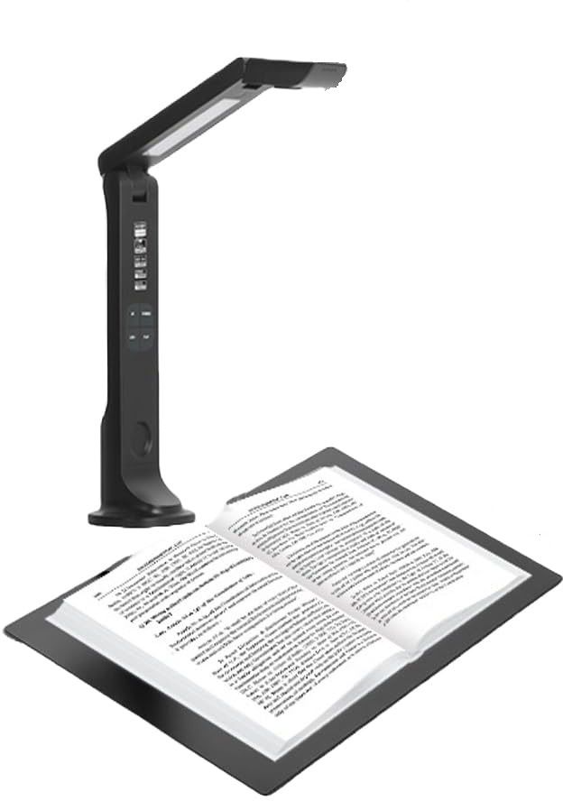 microware A3 Size Professional Document Scanner, 16MP Multi-Language OCR Corded & Cordless Portable Scanner