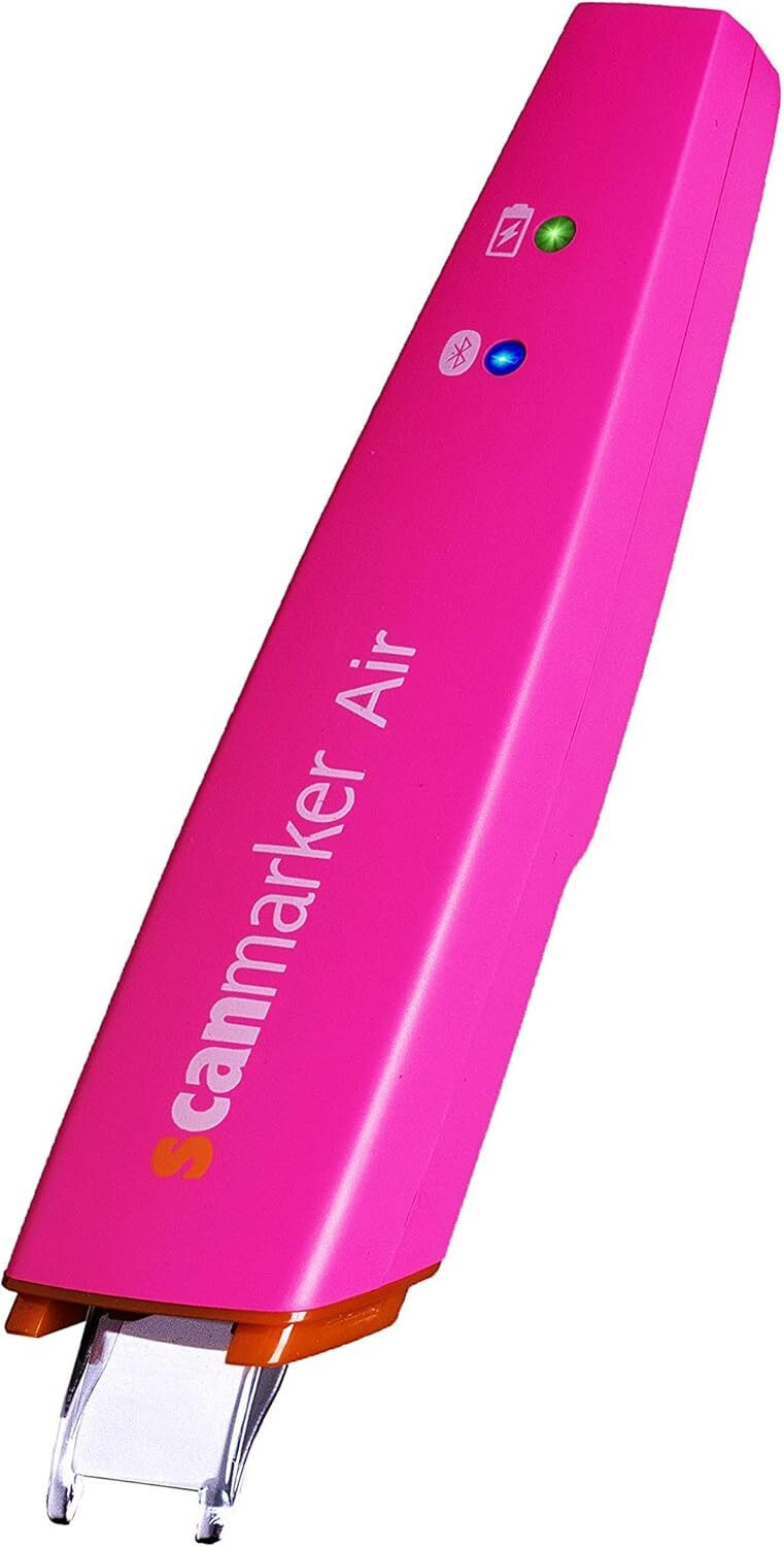 Scanmarker Air Pen Scanner - OCR Digital Highlighter and Reader - Wireless Pink Corded Portable Scanner image 1