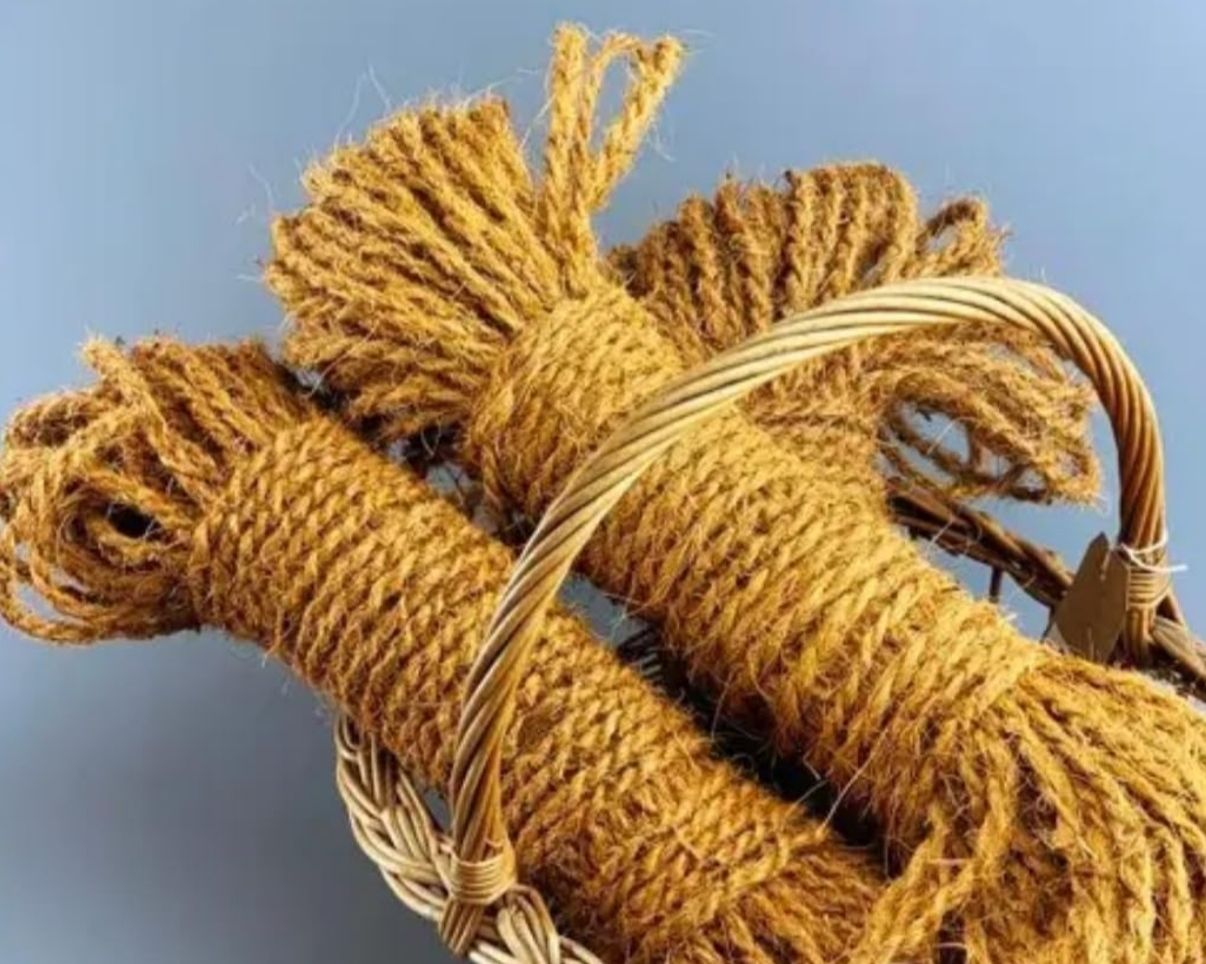 arshiya Coconut Coir Rope 200 Feet (60 Meters) 60 m Post Rope-picture-33