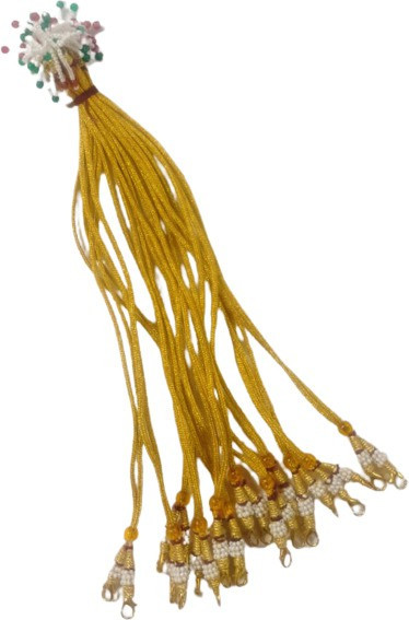 s mark Nacklace Rope For Multi Purpose Usage | Pack of 6 | ( Gold Color ) 6 cm Post Rope image 1