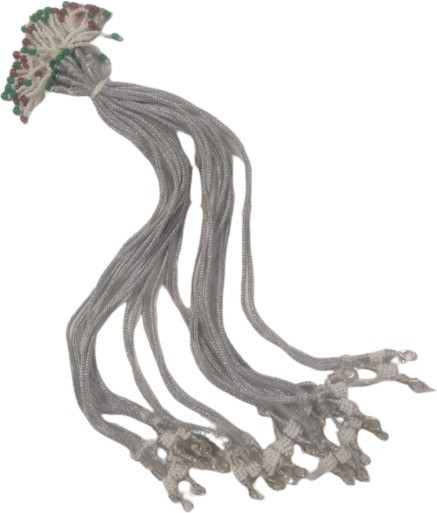 s mark Nacklace Rope For Multi Purpose Usage | Pack of 6 | ( Silver Color ) 3 cm Post Rope image 1
