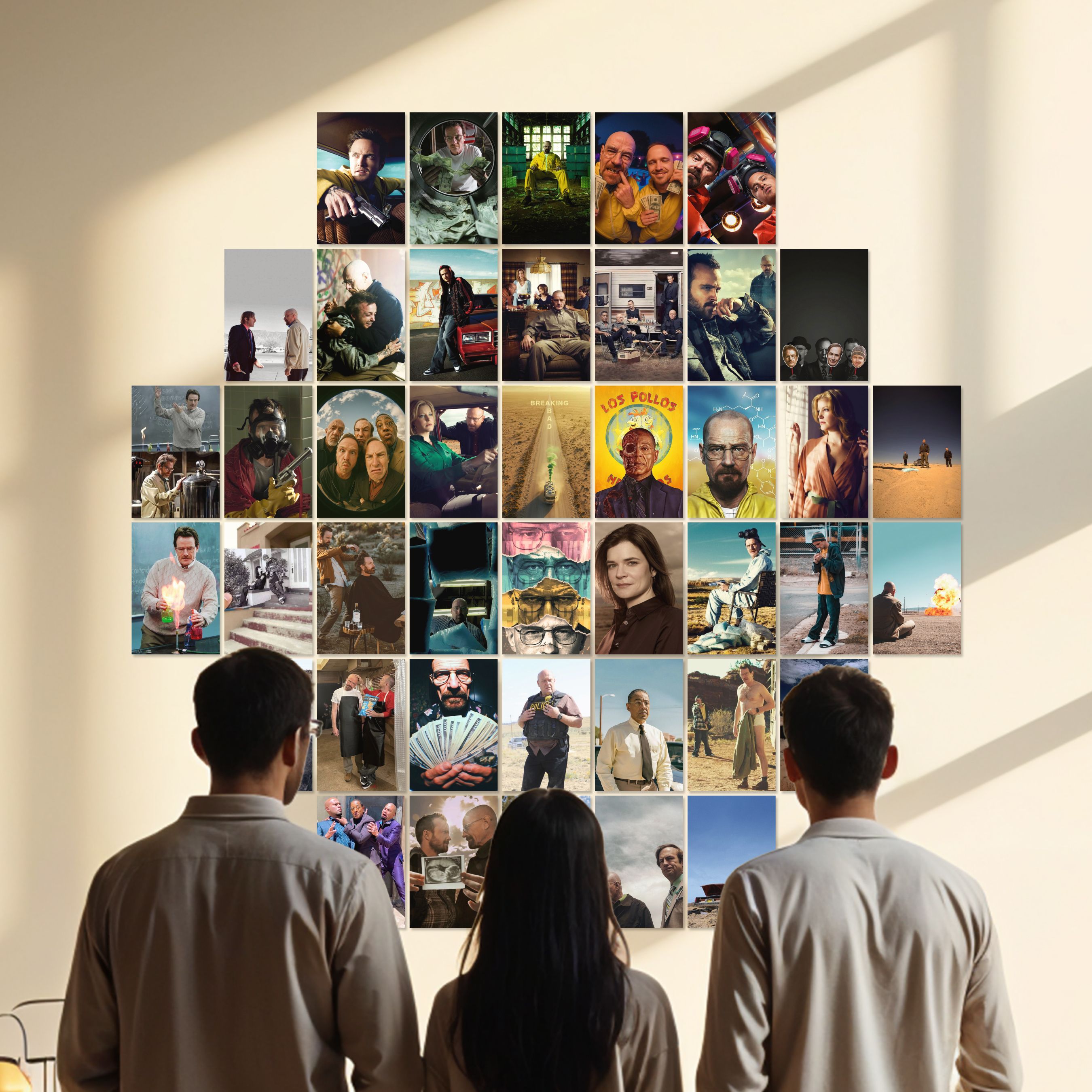 faztroo Breaking Bad Posters Collage Set of 54 | 4x6 Inch Premium Walter White & Jesse Pinkman Wall Art | Breaking Bad Merch, Aesthetic Room Decoration & Gift for Fans Fine Art Print-picture-26