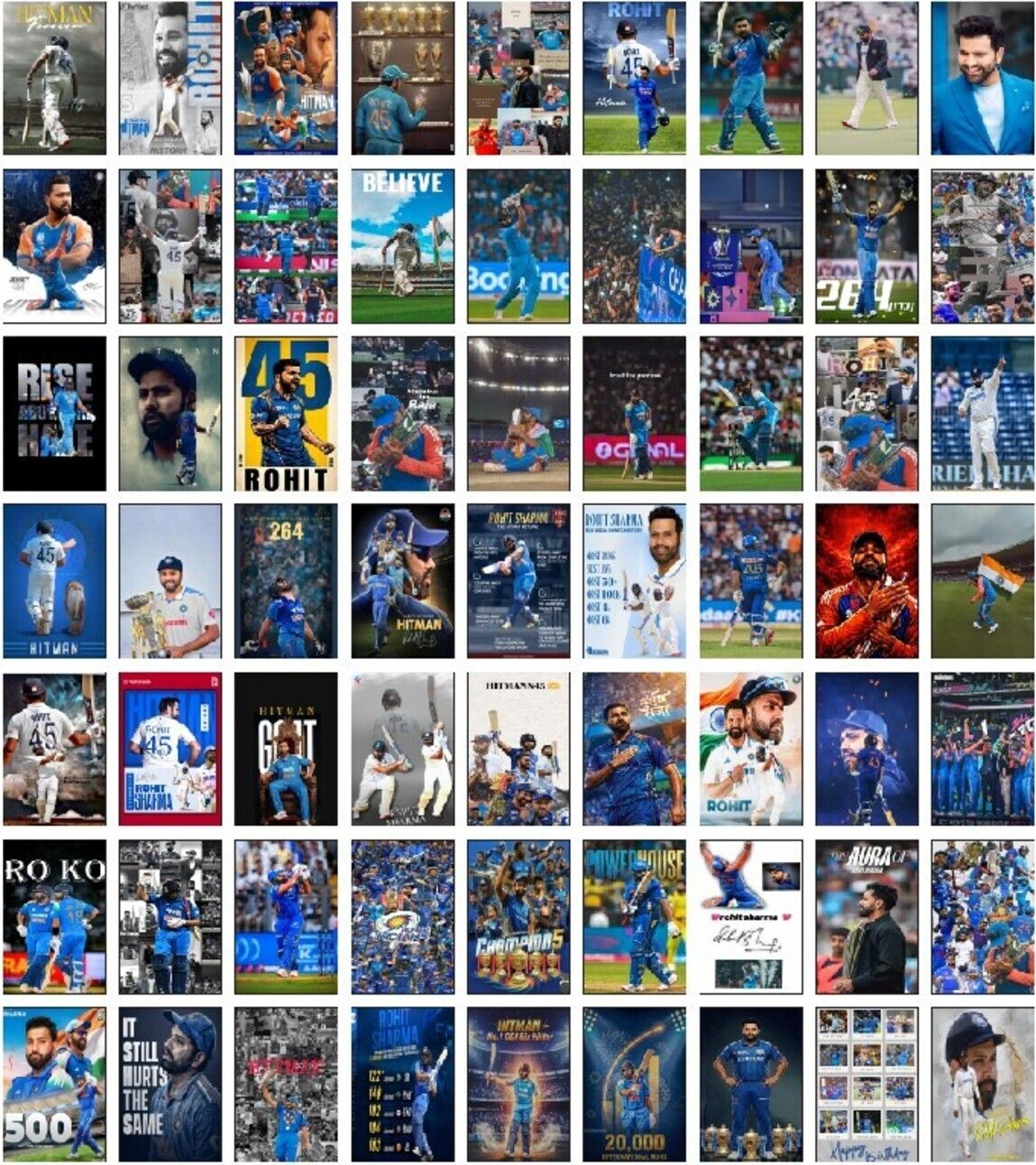 Rohit Sharma poster Photographic Paper-image-11