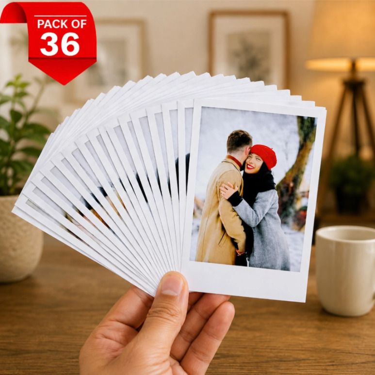 srs collection 36 Customised Mini Photo Print Personalized Gifts with Your Photos Size 3X4 Inch Photographic Paper (4 inch X 3 inch) send photos on whatsapp 6367170355 Photographic Paper-picture-3