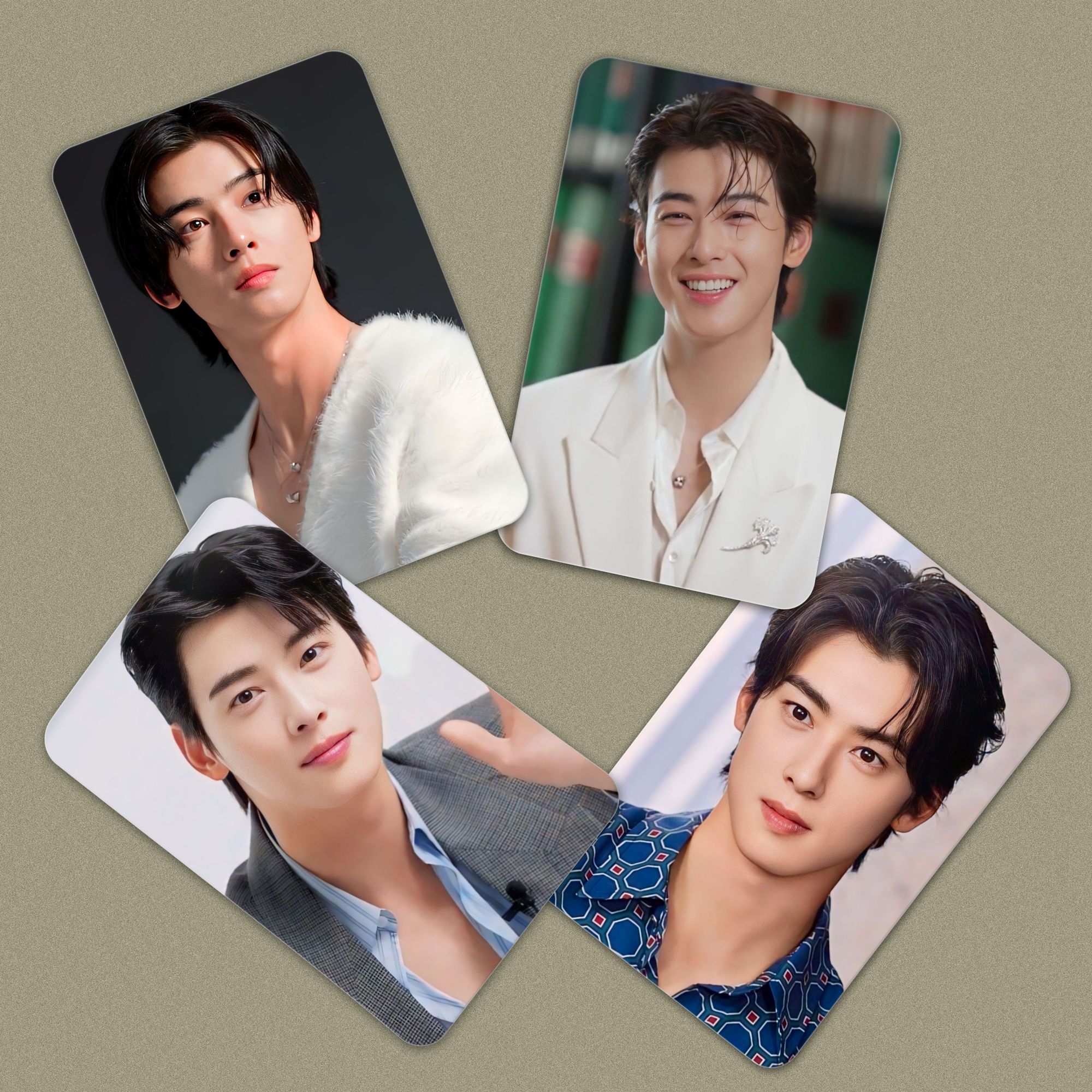 niki enterprises Astro Cha Eun Woo Bias Pack Photocards ( Set of 14 + 2 Freebies ) Fine Art Print-picture-13