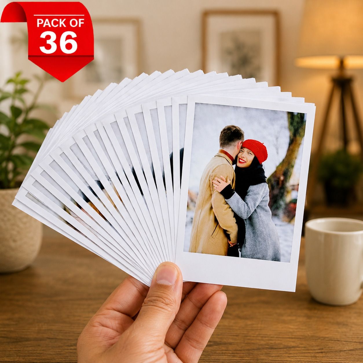 srs collection 36 Customised Mini Photo Print Personalized Gifts with Your Photos Size 3X4 Inch Photographic Paper (4 inch X 3 inch) Photographic Paper-picture-1