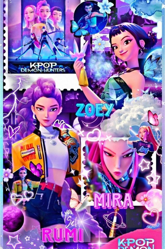 k-pop demon hunter posters| anime photo cards| pack of 1 poster |poster for wall |paper print (18*12 inch| corrugated tube) Paper Print-image-34