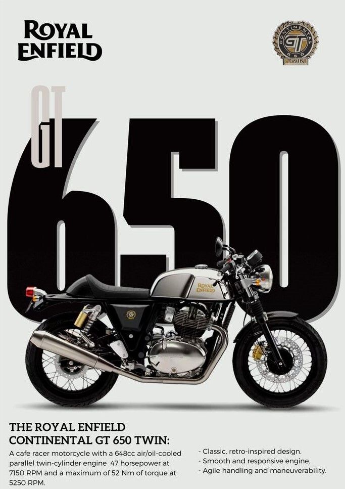 Classic Motorcycle Wall Poster | Cafe Racer Bike Wall Art | Motorcycle Decor for Men | HD Bike Poster for Bedroom and Garage | 12x18 Inches Unframed Wall Decor Paper Print-image-37