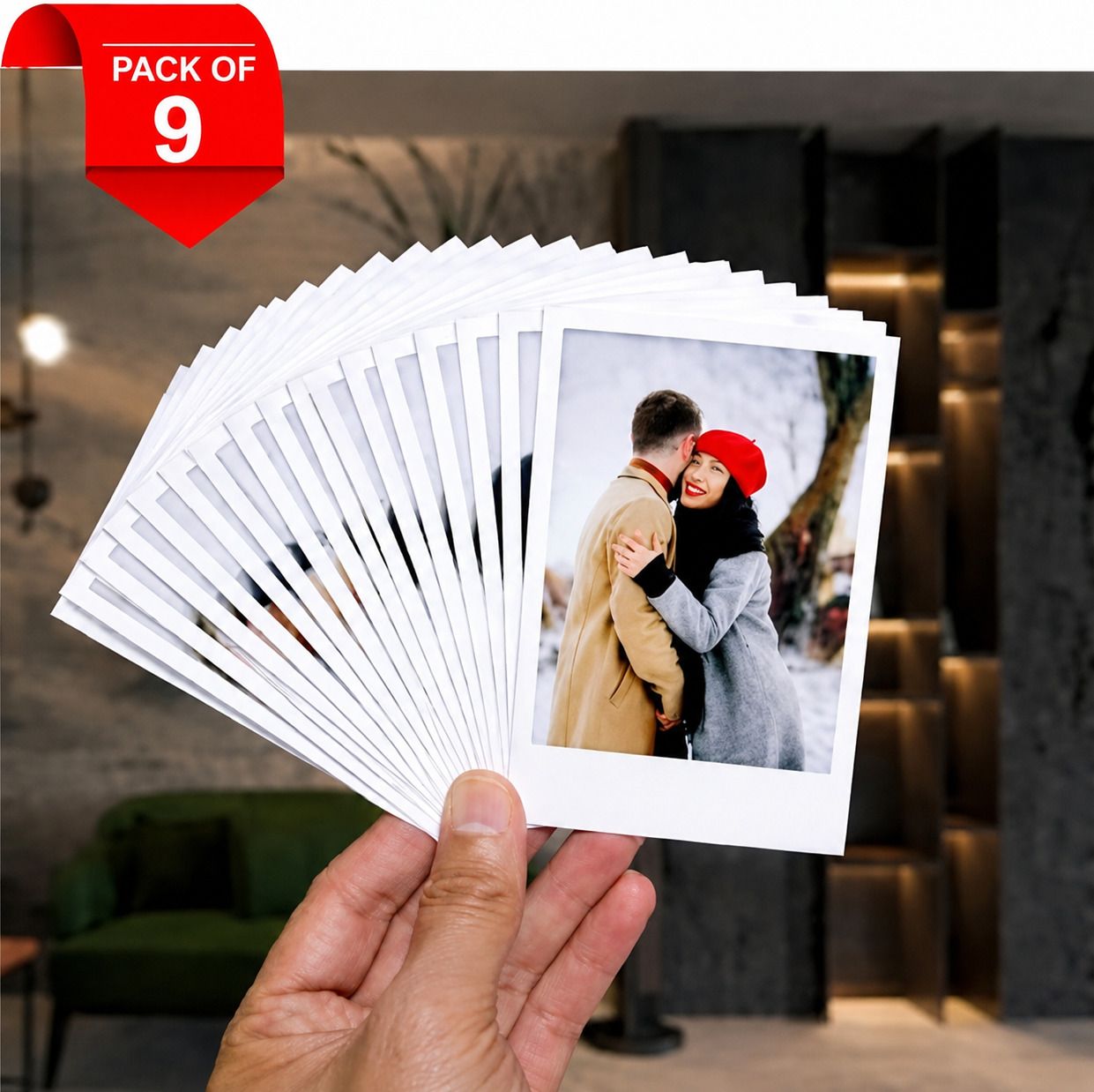 9 Customized Mini Photo Print Personalized Gifts with Your Photos (whatsap 7340263093) Paper Print-image-19