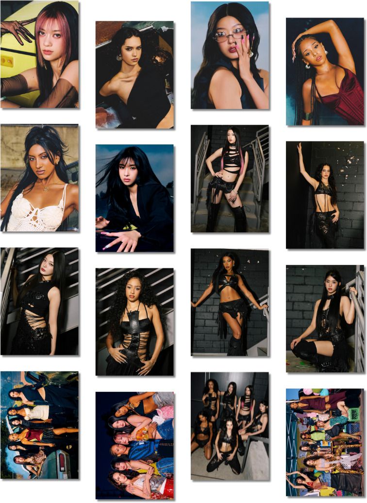 Katseye Photocards Pack of 16 (8 x 11 cm) | Katseye Members Photocards | Katseye Merch | K-Pop Merch | Katseye Posters | Katseye Posters | For Eyekons For Gifting For Birthday Photographic Paper