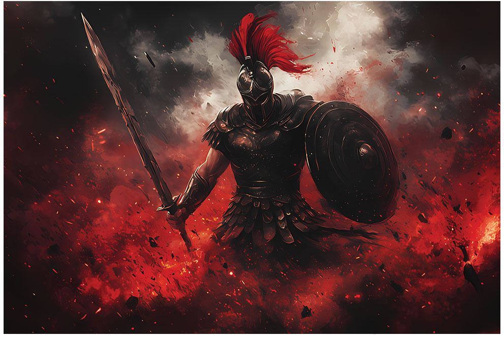 Fearless Warrior Poster Gloss Finish Strength Power Wall DécorNew 23 Vinyl-image-17