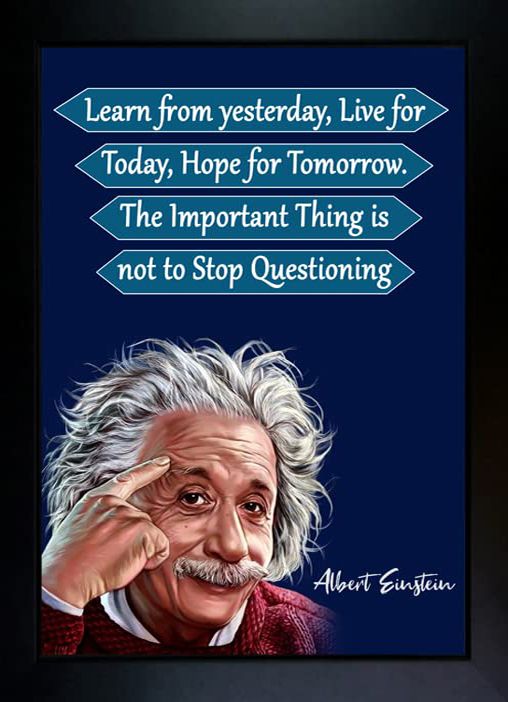 Albert Einstein Photo Frame | Motivational Quotes Frame Photographic Paper-image-16