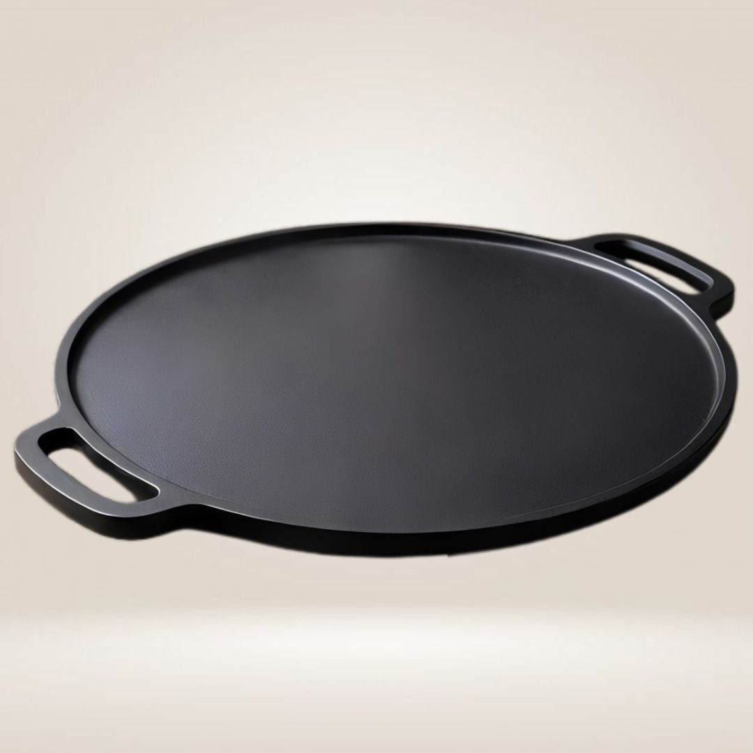 velvora Elite Flat Pan for Everyday Meal Preparation Tawa 30 cm diameter with Lid-picture-44