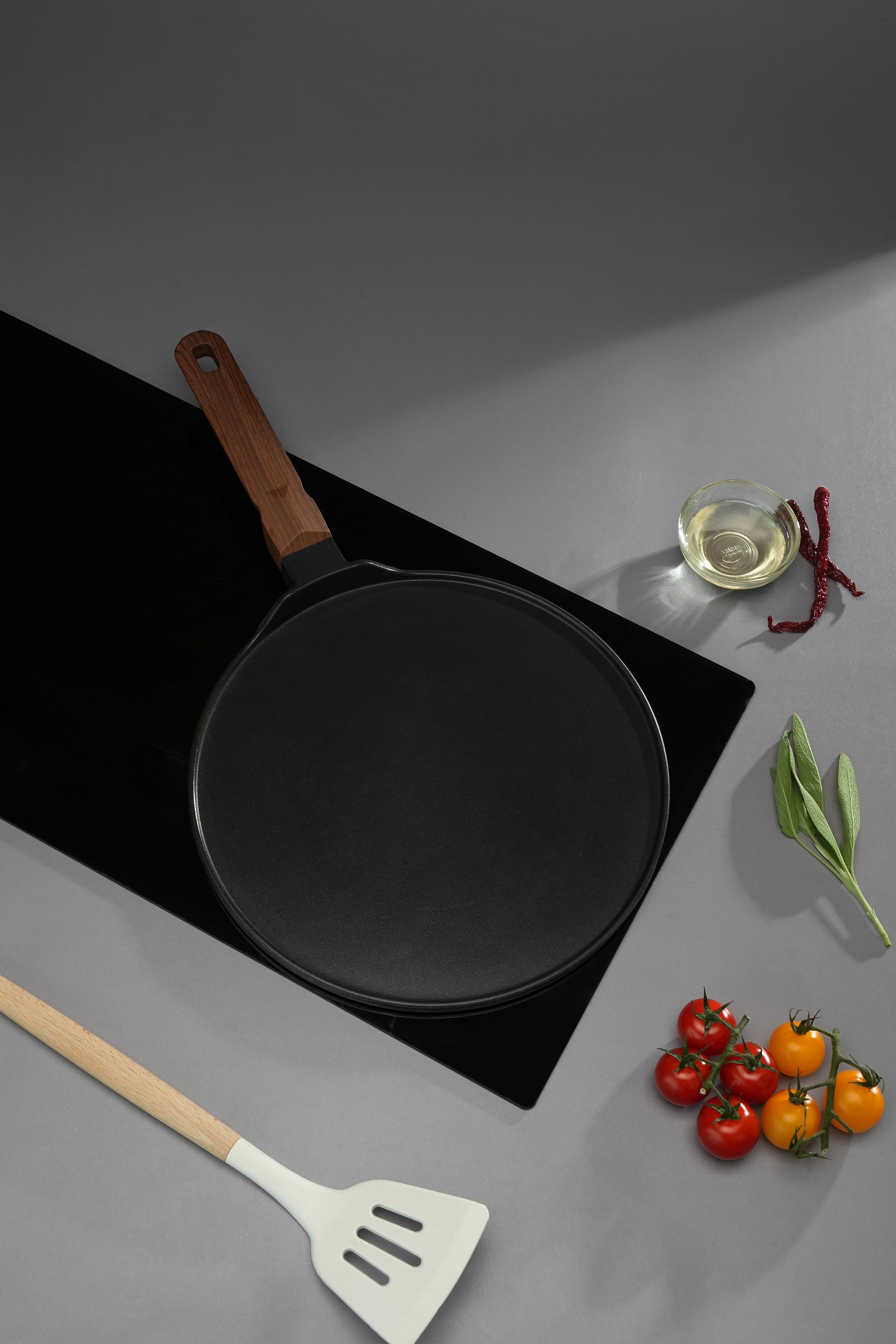 Di Casa Non Stick Dosa Tawa 30 cm diameter with Lid-image-33