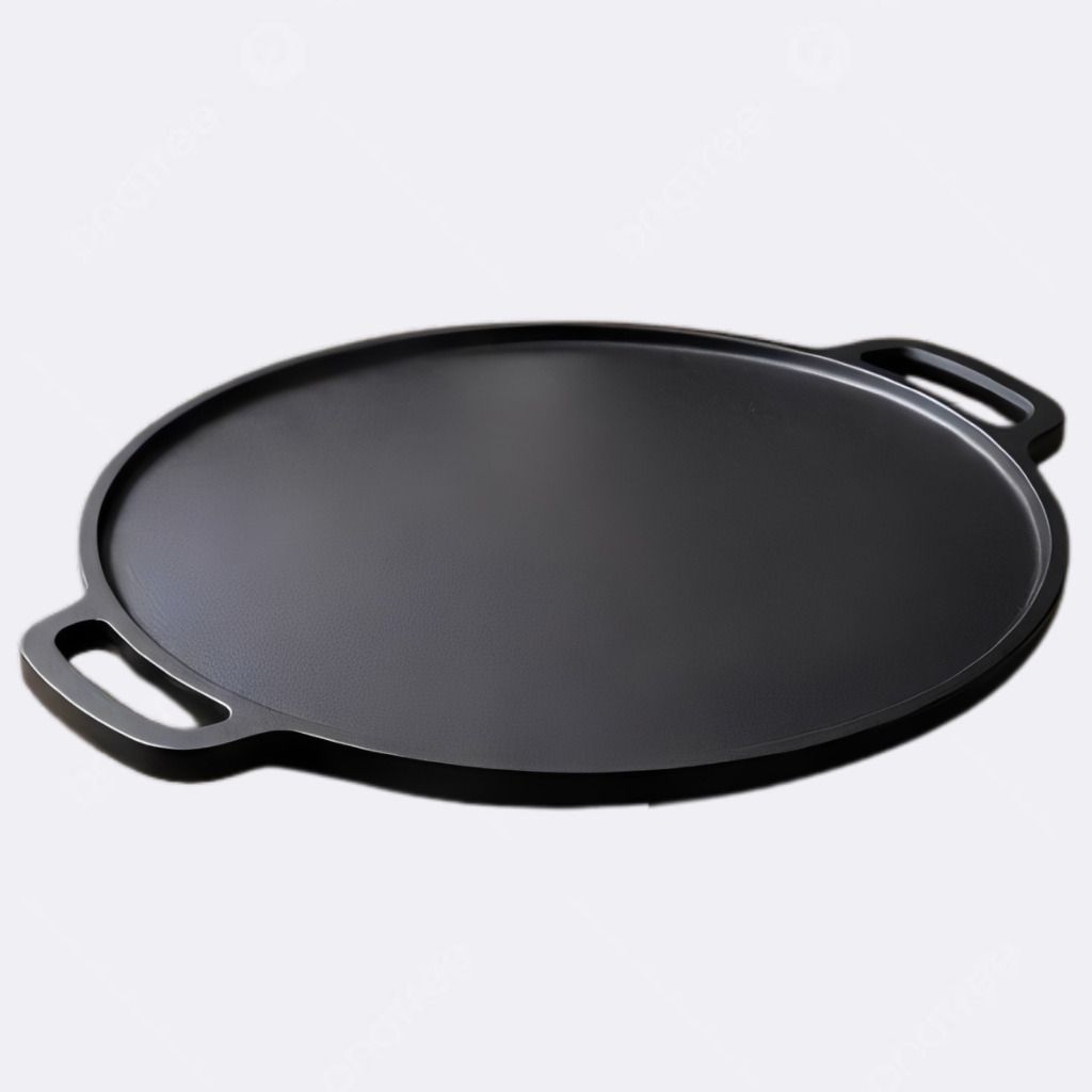 Professional Flat Surface Pan for Modern Kitchens Tawa 30 cm diameter with Lid-image-17