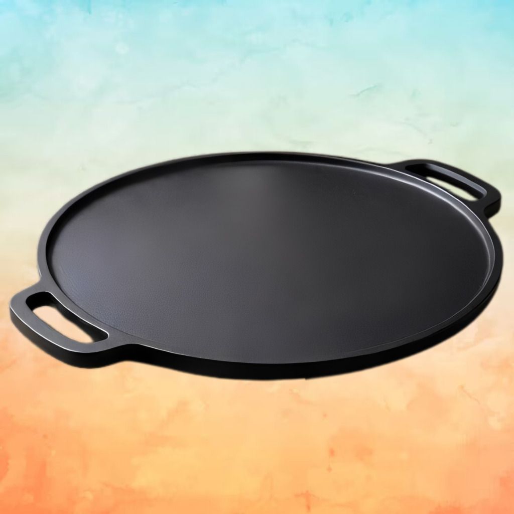 velvora Premium Flat Pan for Traditional Cooking Styles Tawa 30 cm diameter with Lid-picture-31