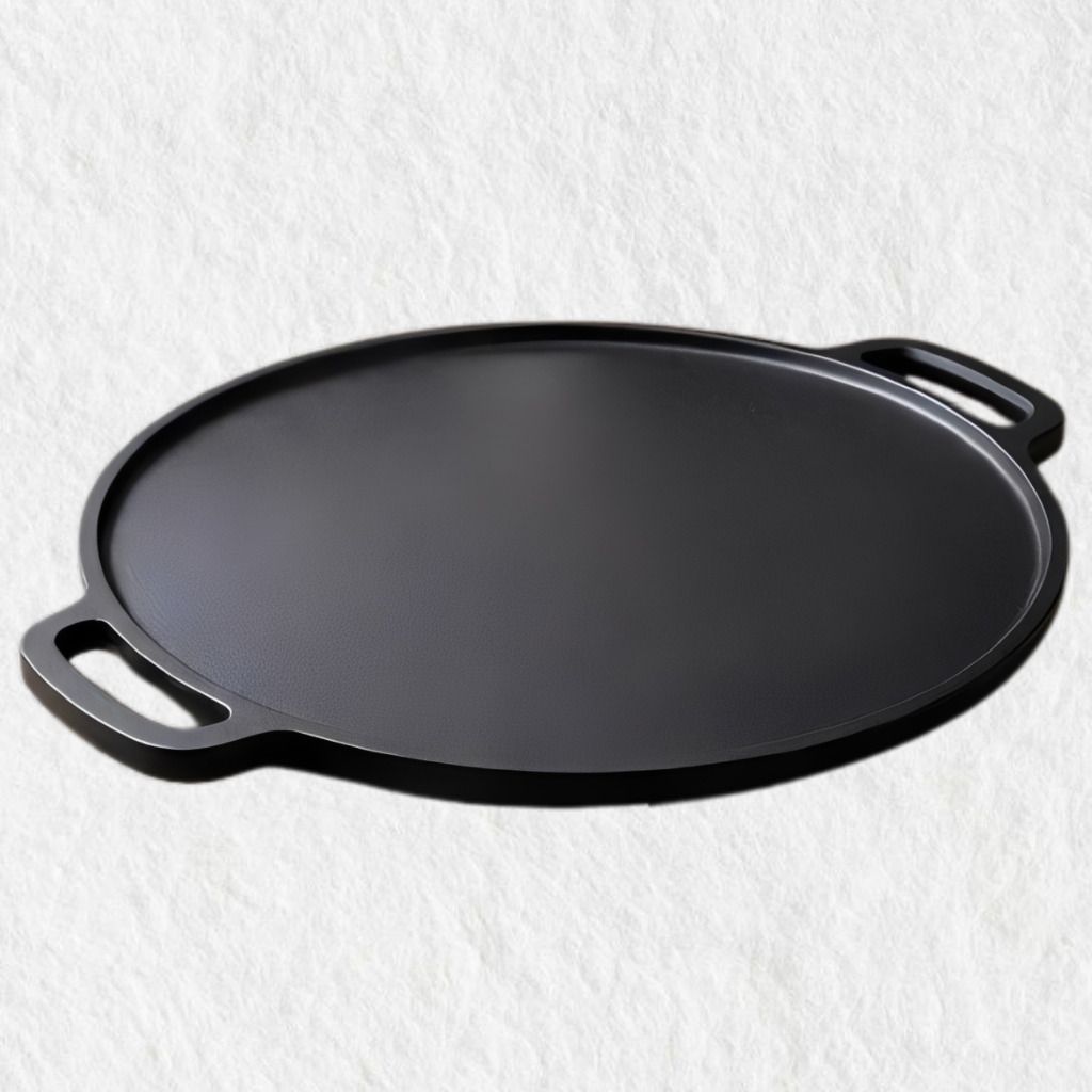 Large Round Cooking Plate for Breakfast and Dinner Recipes Tawa 30 cm diameter with Lid-image-44
