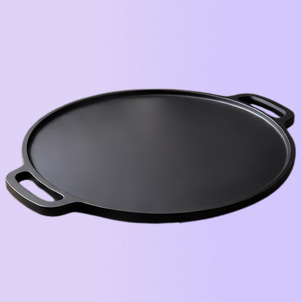 velvora Heavy Base Round Flat Cooking Plate for Consistent Heating Tawa 30 cm diameter with Lid-picture-33