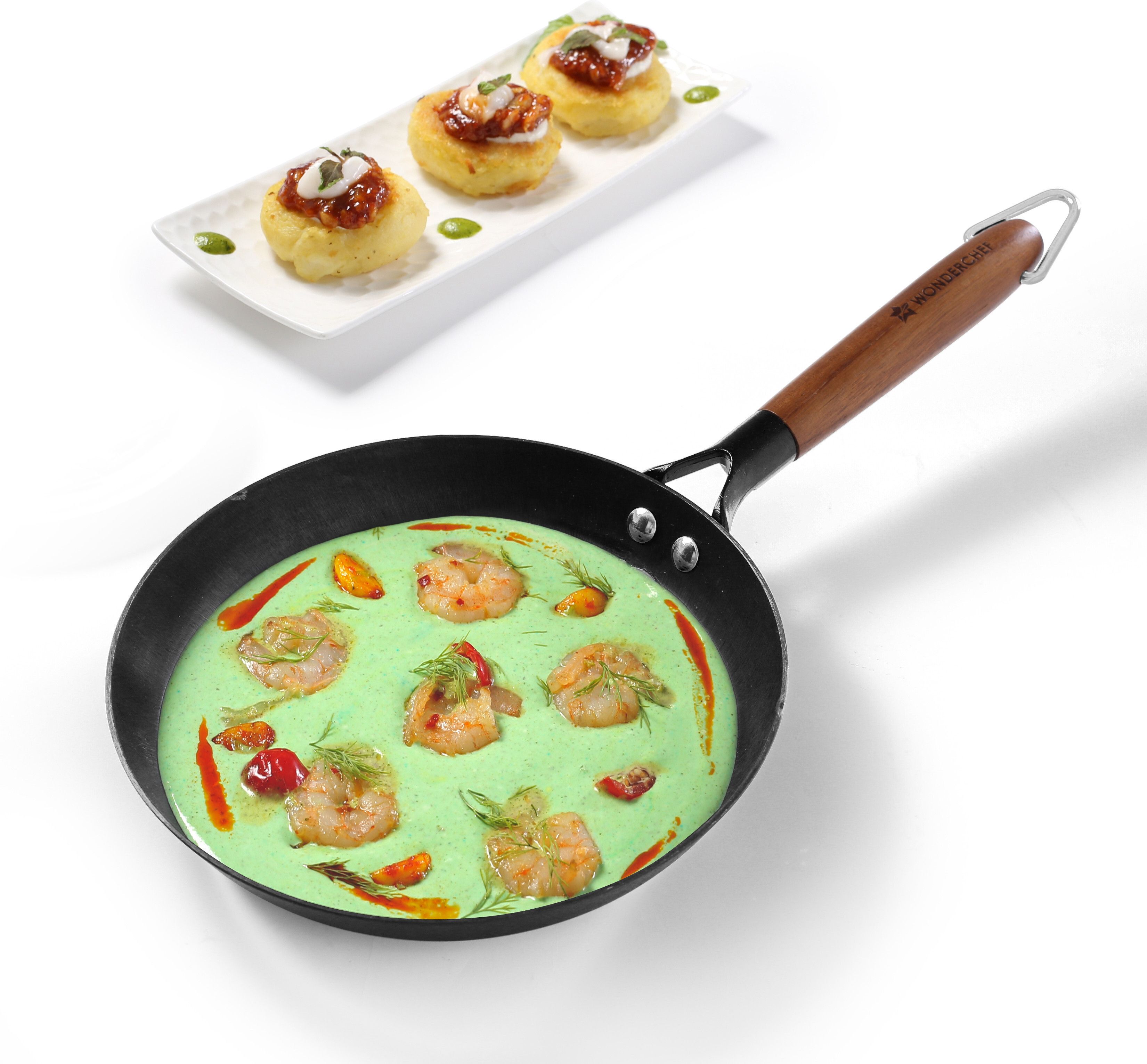 wonderchef Pre-Seasoned Ferro Light Fry Pan 20 cm diameter 0.8 L capacity-picture-25