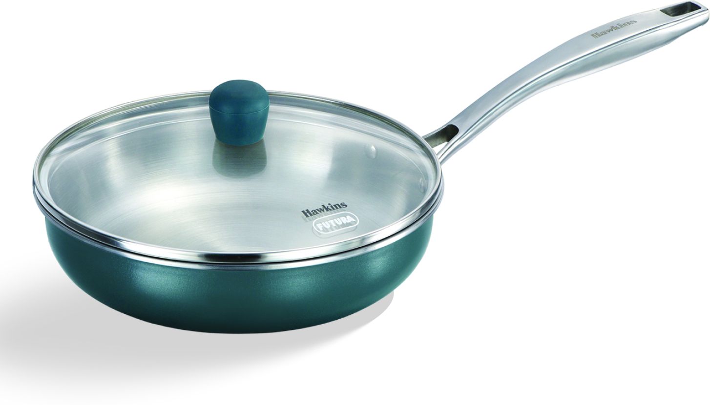 hawkins Olive Pro Triply Stainless Steel Frying Pan (POSF22G) Fry Pan 22 cm diameter with Lid 2 L capacity-picture-42