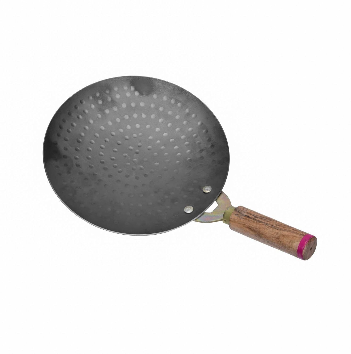 ptr Traditional Pure Iron Tawa/Tava for Roti/paratha/Chapati with Wooden Handle Tawa 26 cm diameter-picture-23