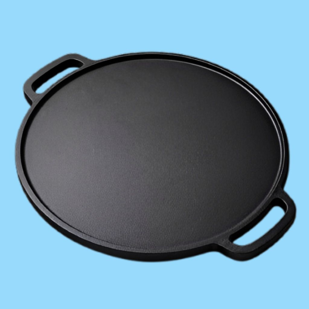 Ultra Strong Cooking Griddle Plate for High Temperature Searing and Long Life Us Tawa 30 cm diameter with Lid-image-41
