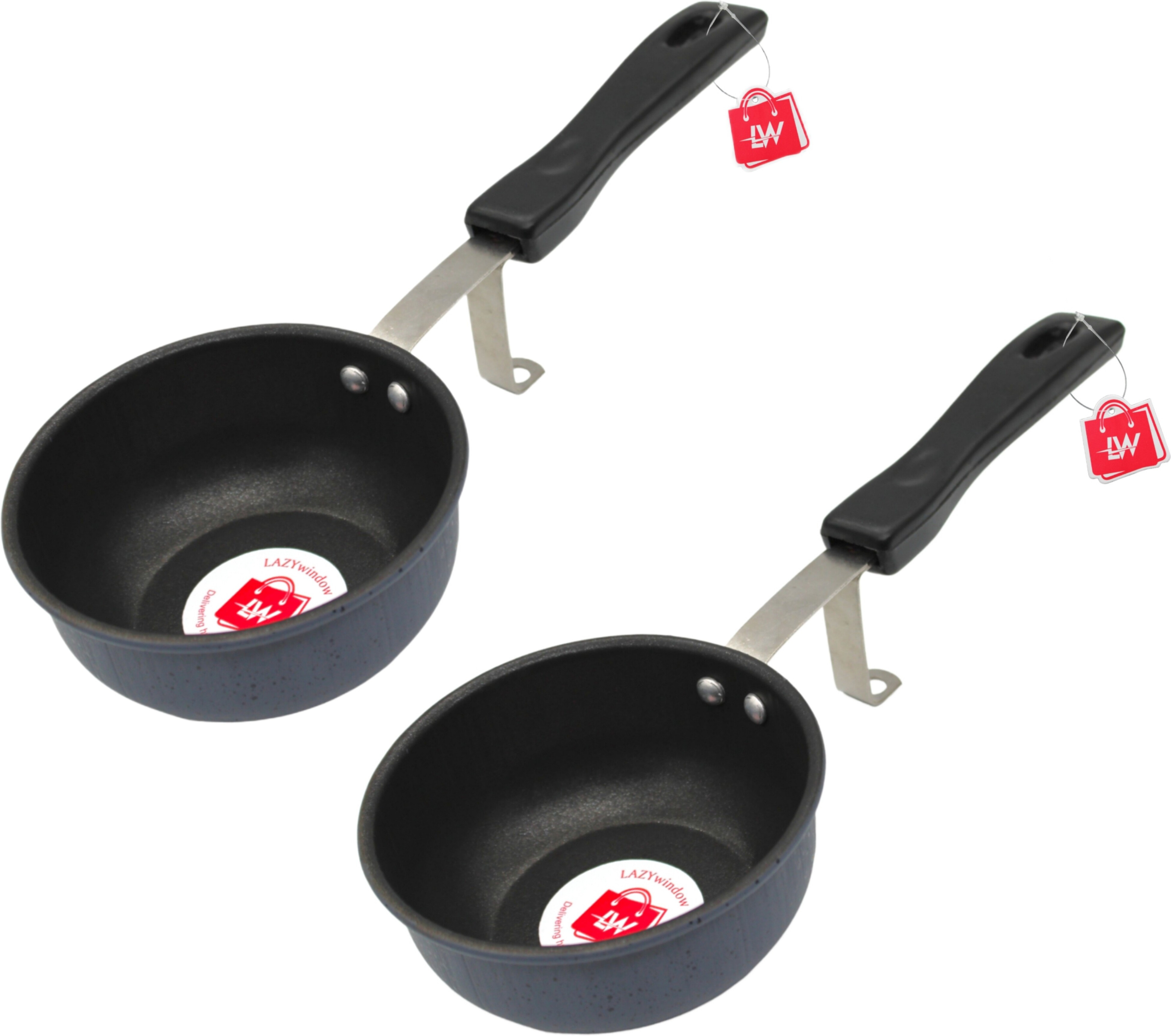LAZYwindow Superior Quality Nonstick Tadka Pan Tadka Pan 11 cm diameter 0.25 L capacity image 1