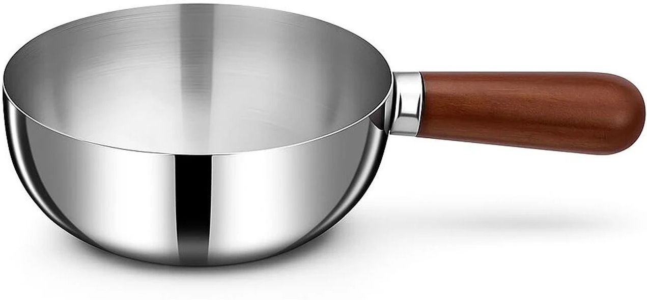 divyatapraday Stainless Steel Tadka Pan with Wooden Handle Tadka Pan 8 cm diameter 0.2 L capacity-picture-0