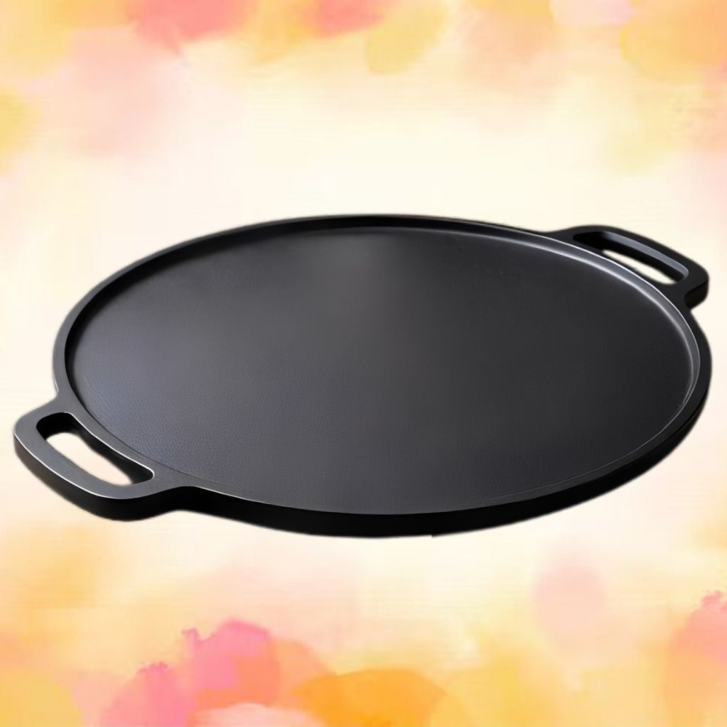 velvora Premium Flat Kitchen Tawa for Homemade Food Preparation Tawa 30 cm diameter with Lid-picture-45