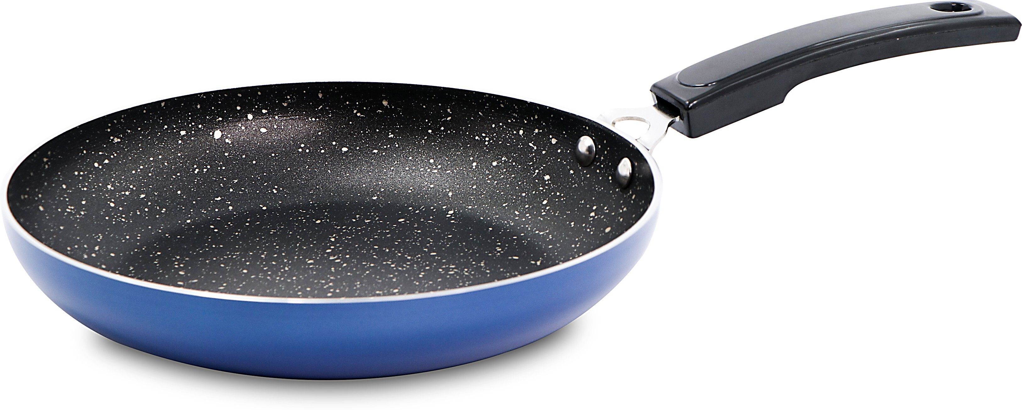 Non-Stick Aluminium Spetter Finish Blue Fry Pan Fry Pan 23 cm diameter 1.5 L capacity-image-28