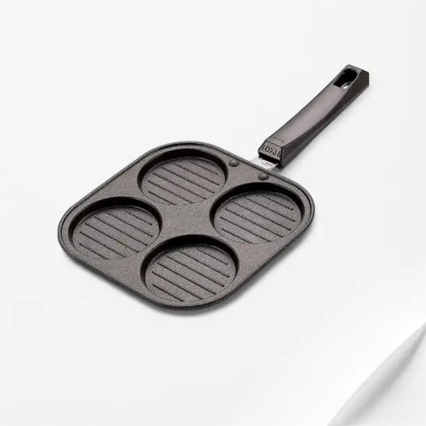 Paradigm Non-Stick Mini Uttapam Pan / Pancake Pan , Multi Snack Maker 4 in 1 Tawa 19 cm diameter-image-30
