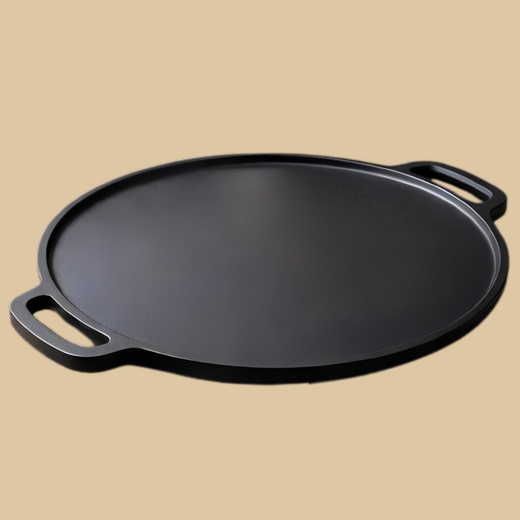 velvora Professional Kitchen Griddle Plate for Chapati Making Tawa 30 cm diameter with Lid-picture-15