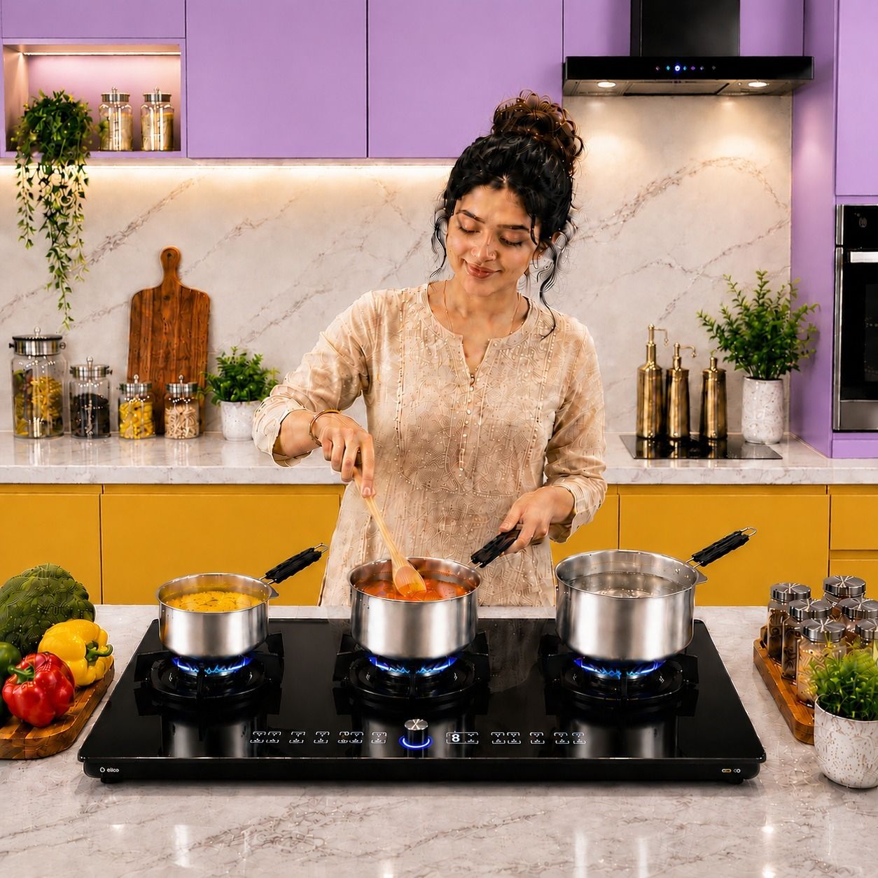 Steel Saucepan Set Tea Milk Sauce Pot Sauce Pan 14 cm, 16 cm, 18 cm diameter 1 L, 1.5 L, 2 L capacity-image-15