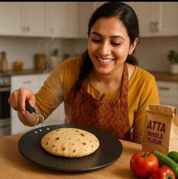 Roti tawa Cast iron Heavy Base Partaha Tawa Tawa 26 cm diameter