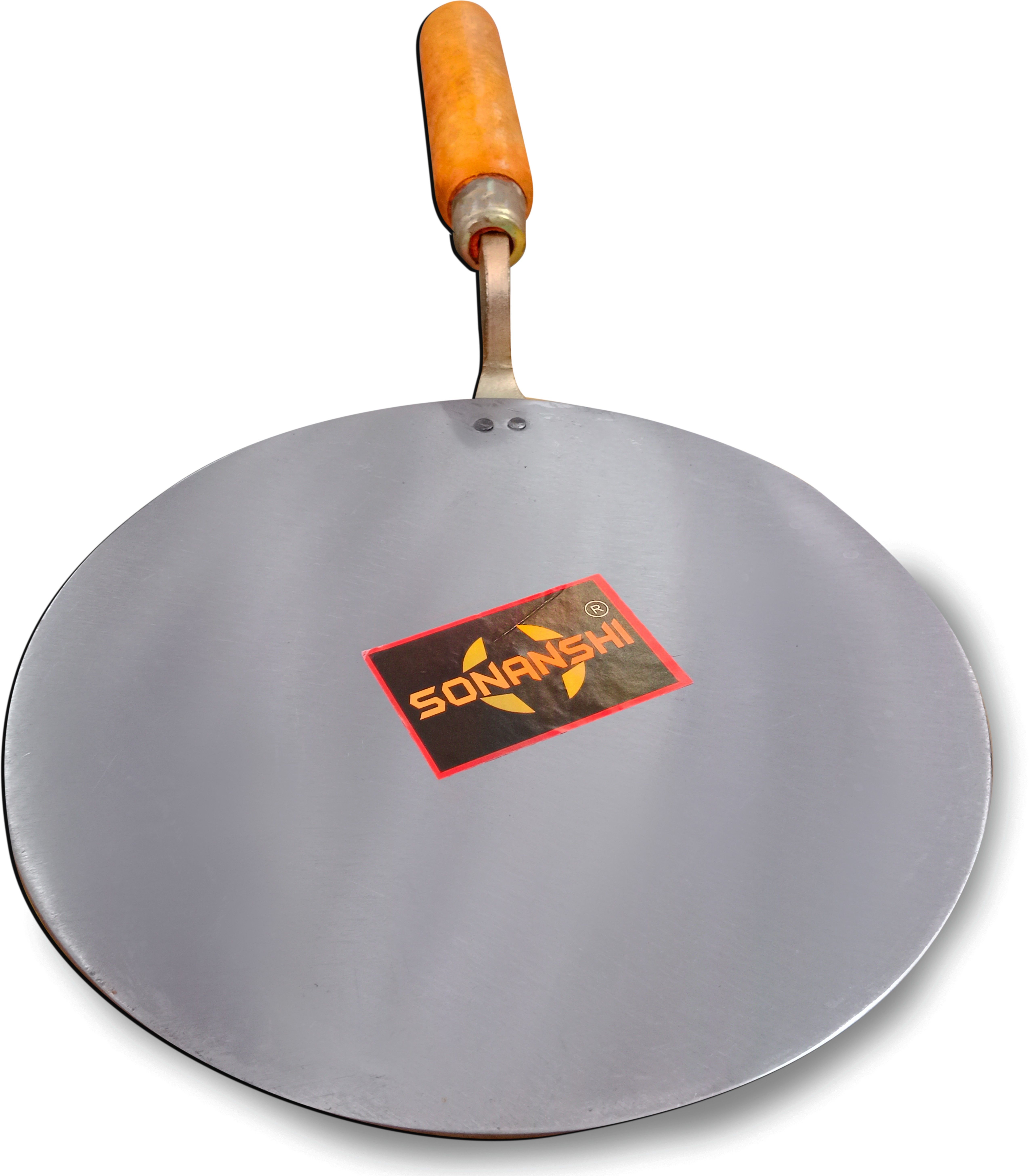 sonanshi Pure Iron Dosa Tawa with Wood Handle Specially Designed for South Indian Dishes Tawa 26.01 cm diameter-picture-17