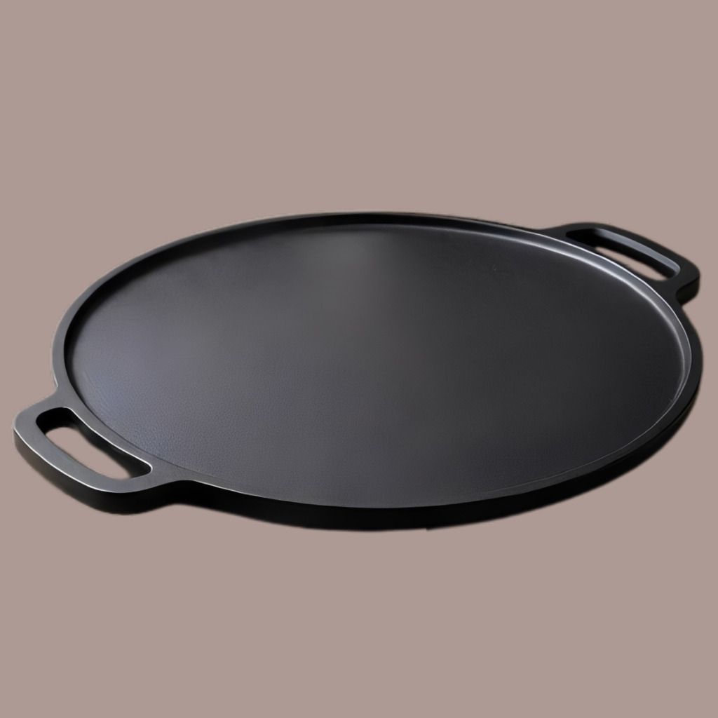velvora Premium Heavy Duty Round Kitchen Cooking Plate Tawa 30 cm diameter with Lid-picture-32