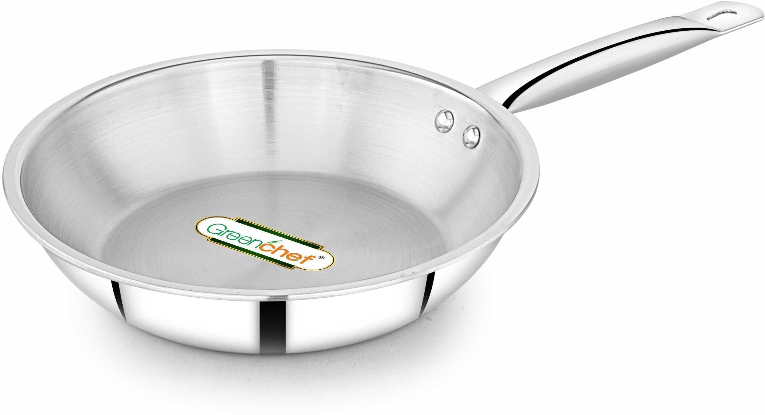 Steel Crest tri ply stainless steel Fry Pan 22 cm diameter 1500 ml capacity-image-47