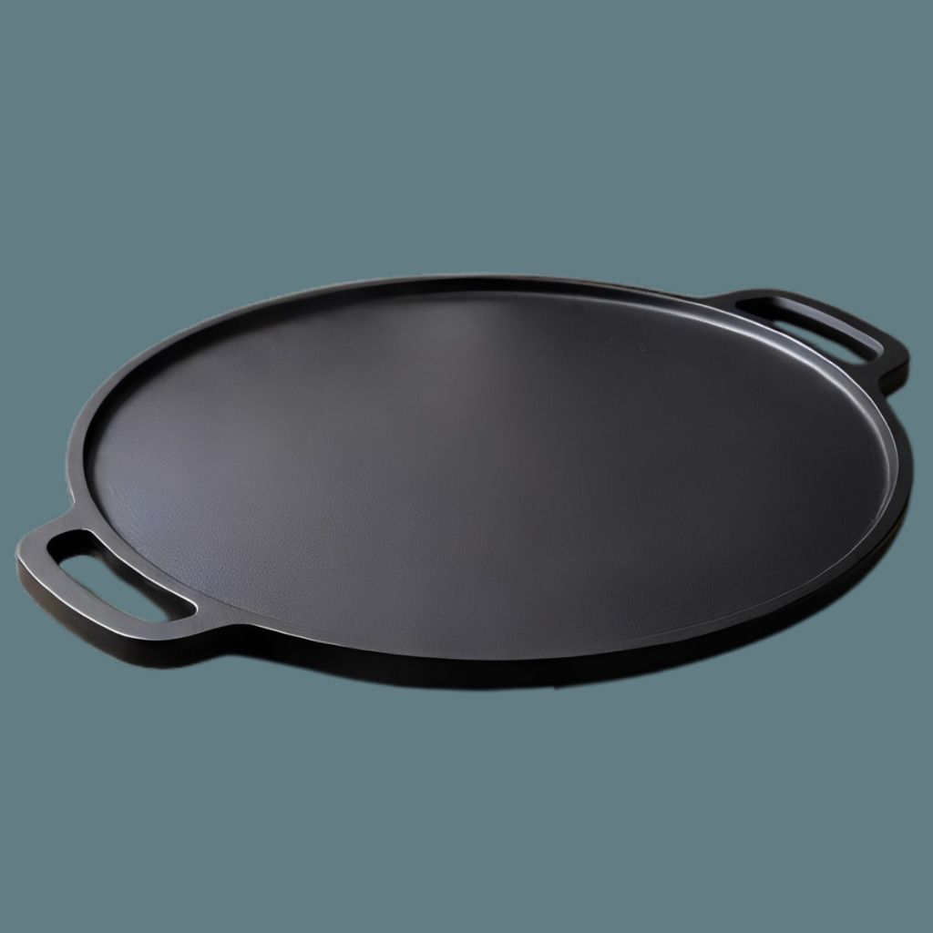 velvora Premium Kitchen Cooking Plate for Daily Food Preparation Tawa 30 cm diameter with Lid-picture-10