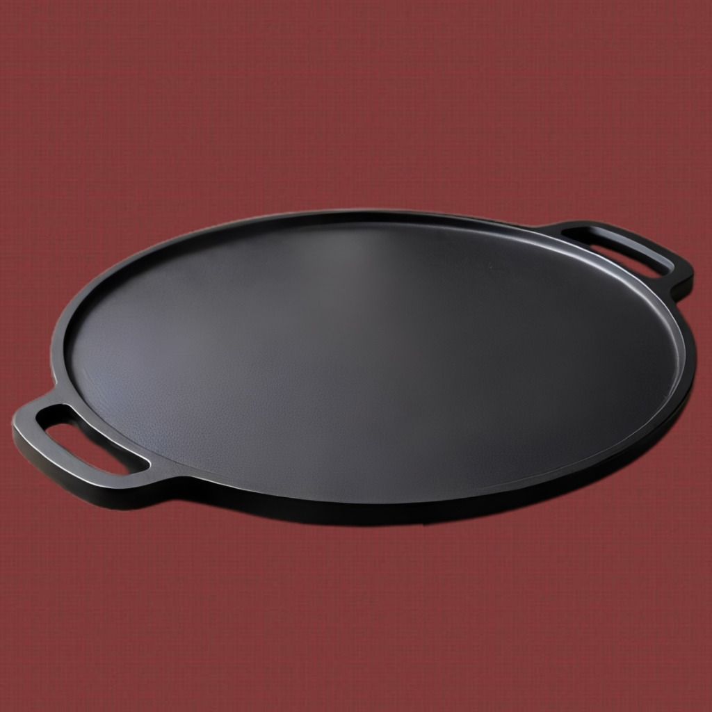 velvora Heavy Gauge Flat Cooking Surface for Daily Meal Making Tawa 30 cm diameter with Lid-picture-17
