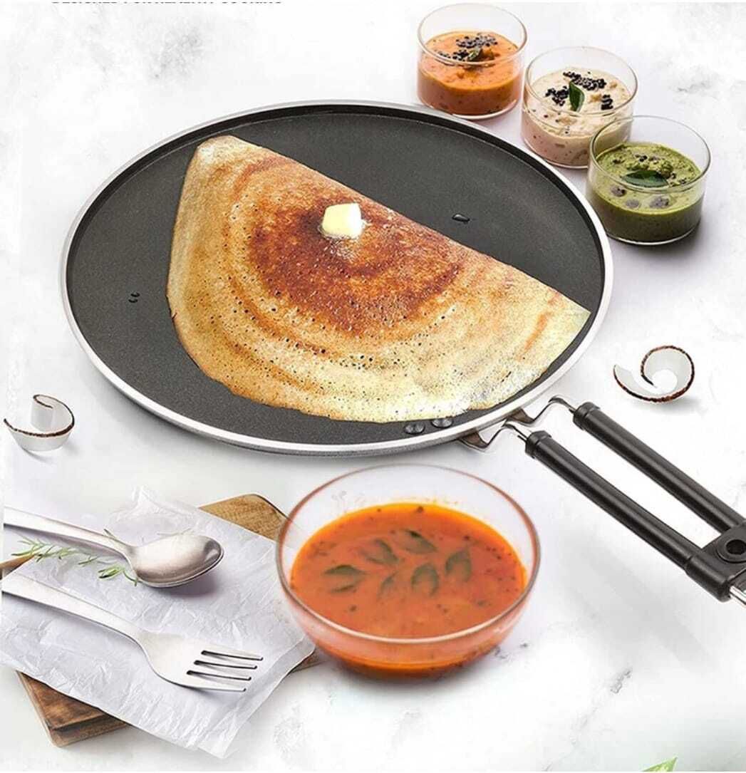 30cm Smart Tawa Multi-Purpose Roti and Chapati Tawa Dosa Tawa Tawa 30 cm diameter with Lid-image-21