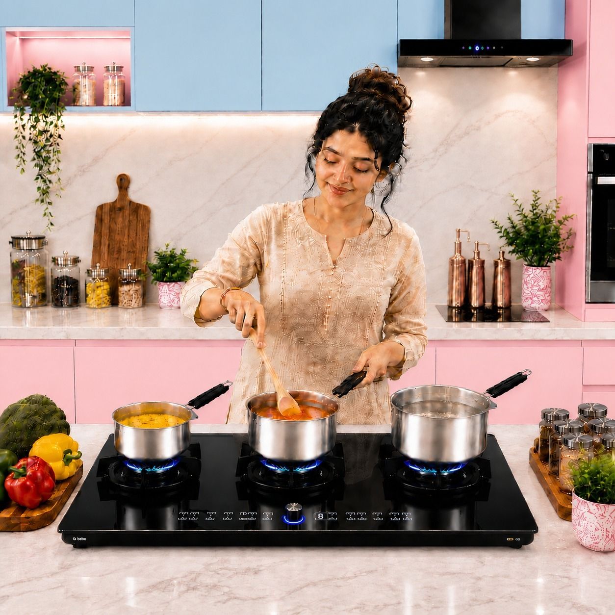 Induction Base Stainless Steel Saucepan Set 3 Pcs Heat Resistant Handle Sauce Pan 14 cm, 16 cm, 18 cm diameter 1 L, 1.5 L, 2 L capacity-image-49