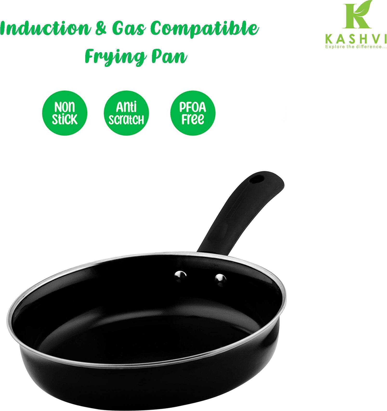 kashvi Best Kitchen Cookware Gift Tadka Pan 22 cm diameter 1 L capacity-picture-34