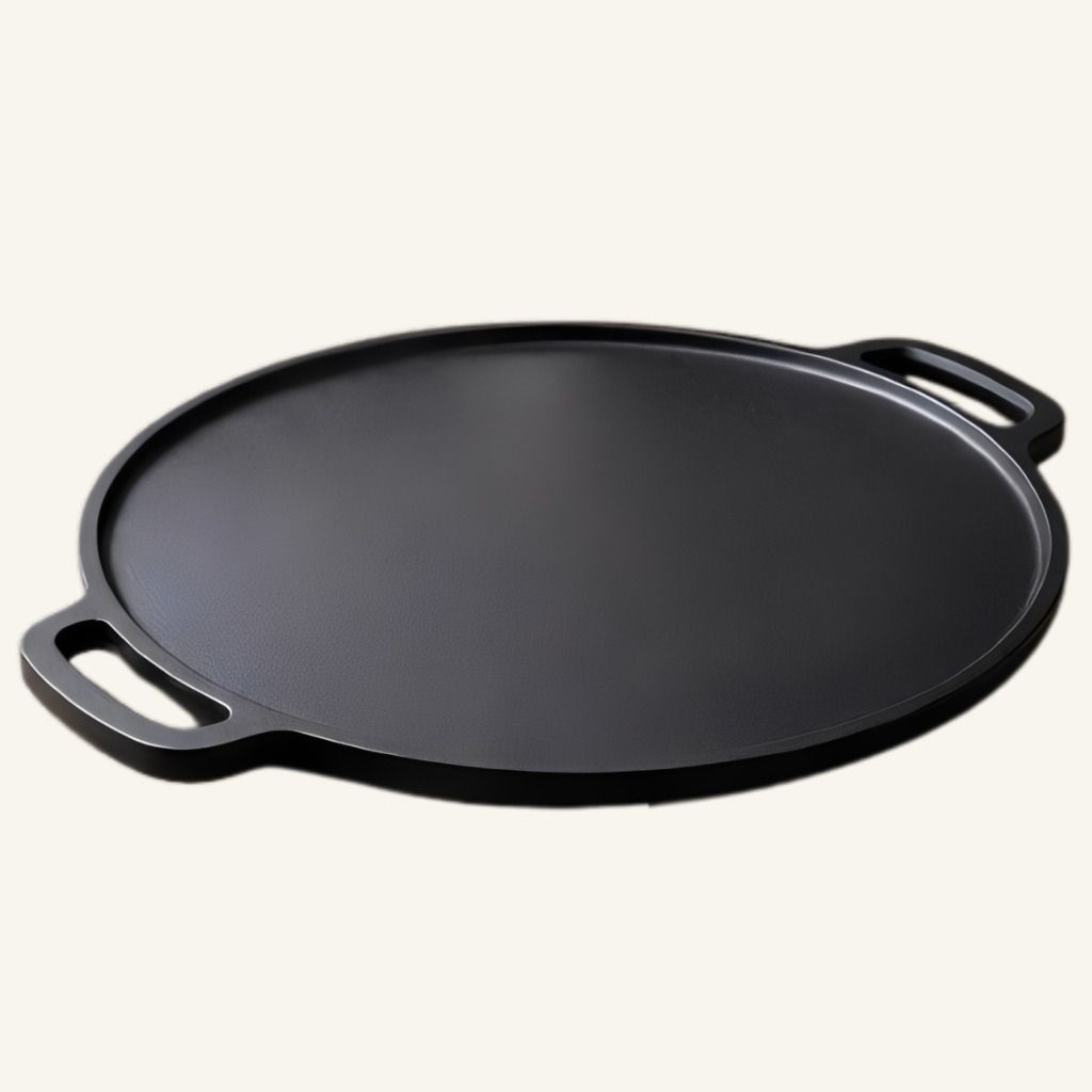 Heavy Gauge Kitchen Tawa for Even Heat Distribution Tawa 30 cm diameter with Lid-image-30