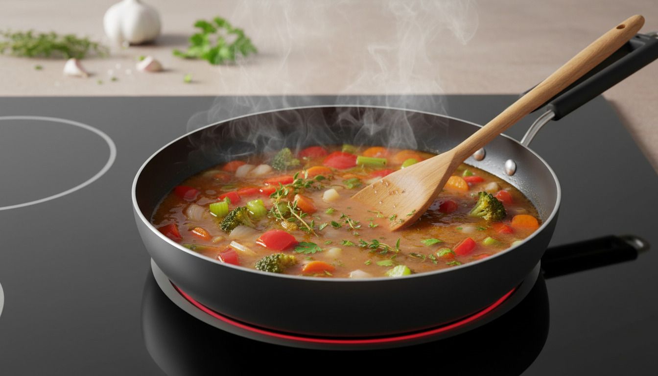 Pure Iron Fry Pan with Strong SS Wire Handle Fry Pan 23 cm diameter 1 L capacity-image-7