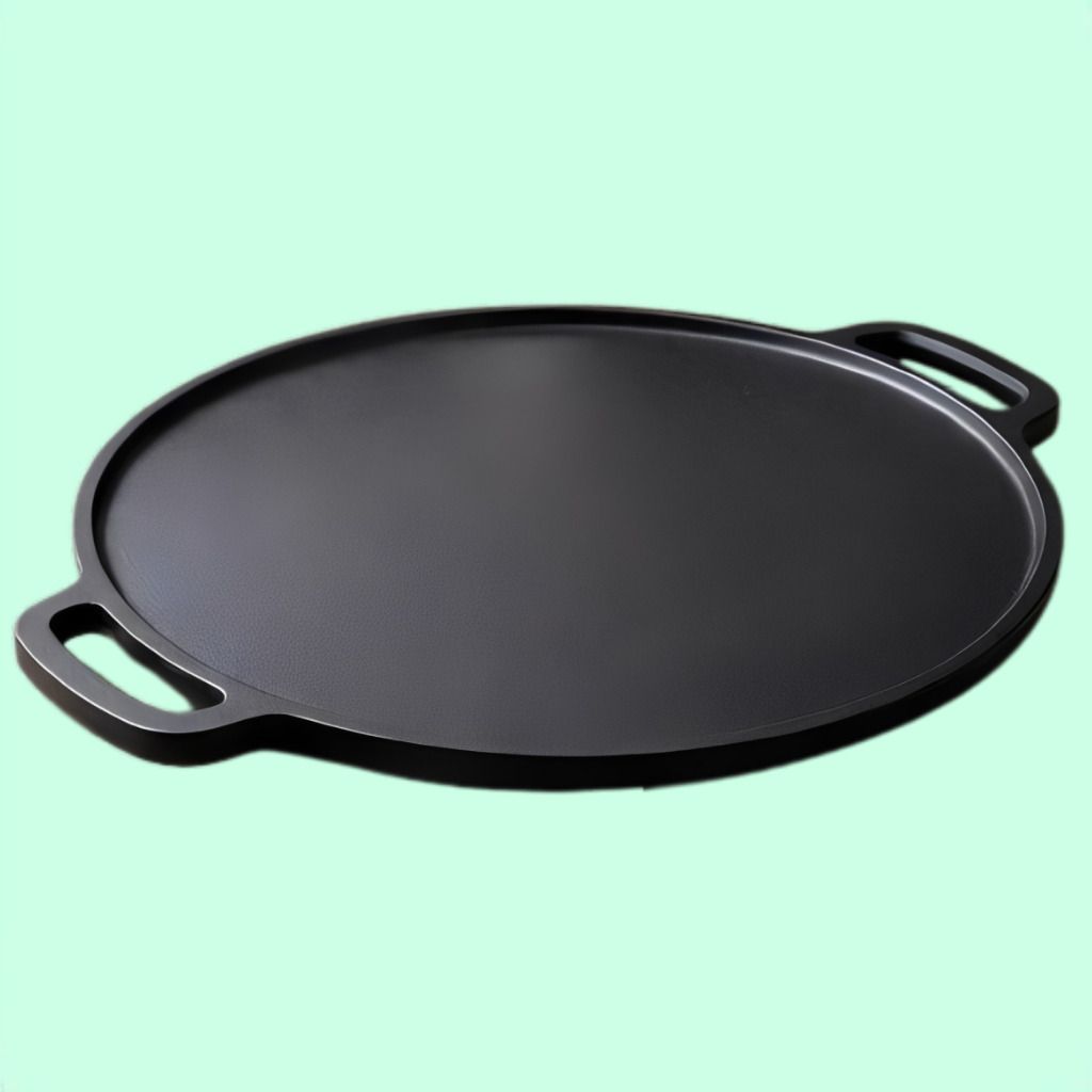 velvora Elite Round Flat Griddle Plate for Professional Home Cooking Tawa 30 cm diameter with Lid-picture-40