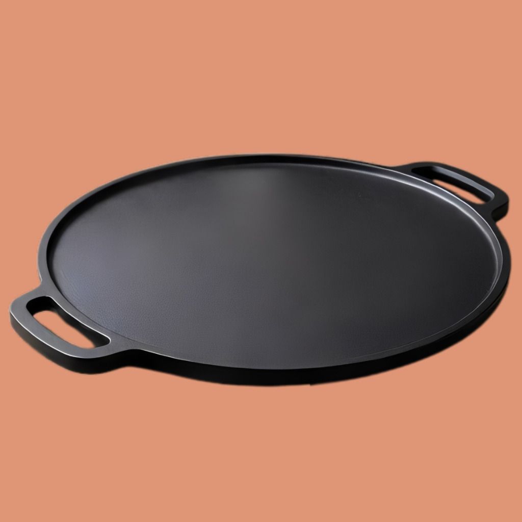Deluxe Round Flat Pan for Breakfast Lunch and Dinner Tawa 30 cm diameter with Lid-image-48