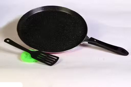 Tawa Aluminium Hammertone Gas Stove Base Multi-Purpose Tava Dosa,Roti Tawa Tawa 26 cm diameter-image-46