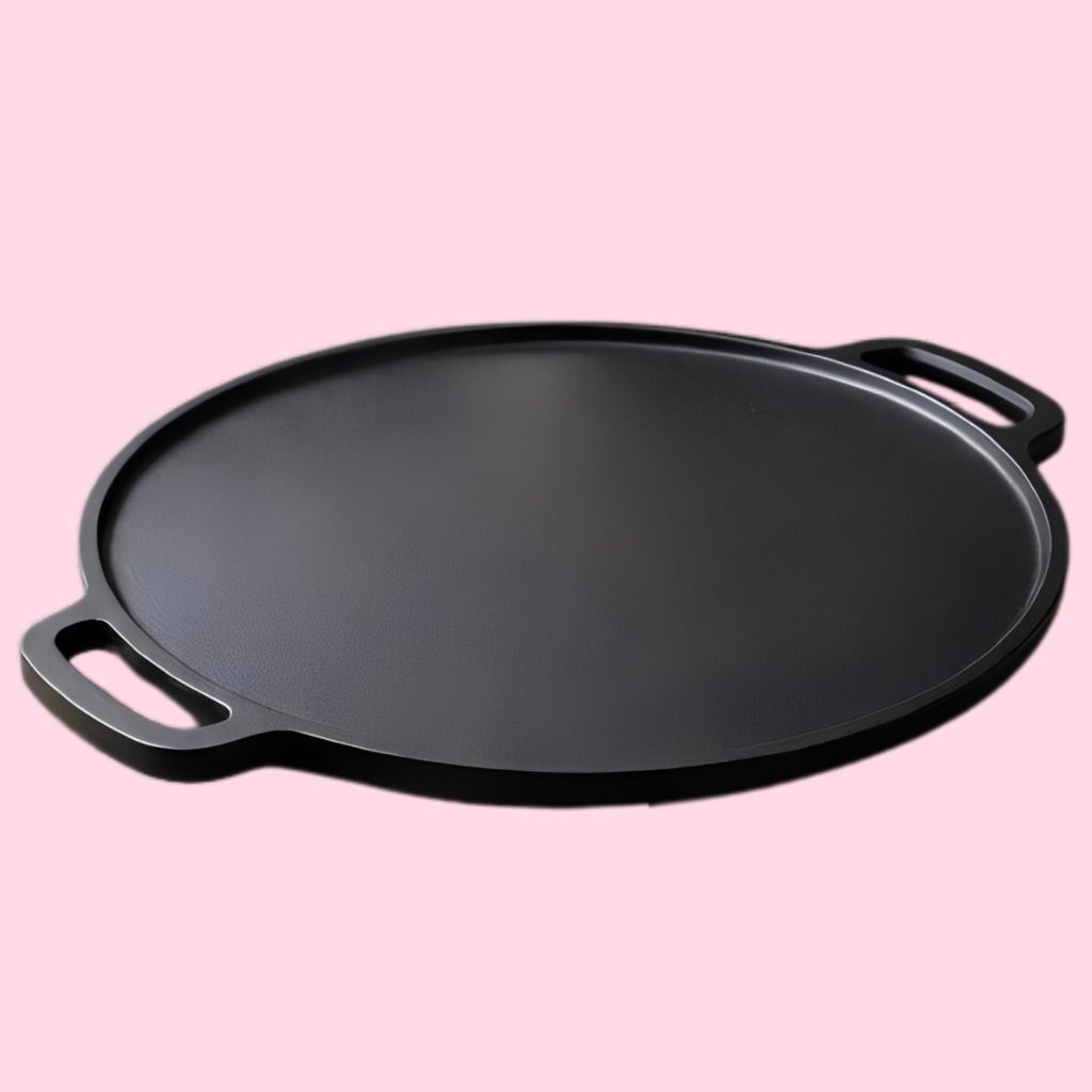 velvora Premium Heavy Gauge Cooking Griddle Plate Tawa 30 cm diameter with Lid-picture-47