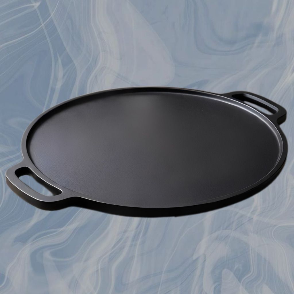 velvora Heavy Duty Flat Pan with Extra Wide Cooking Area Tawa 30 cm diameter with Lid-picture-29